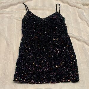 Women’s Sequins Mini Dress Plus Size Curvy Stretchy NWT Wedding Party